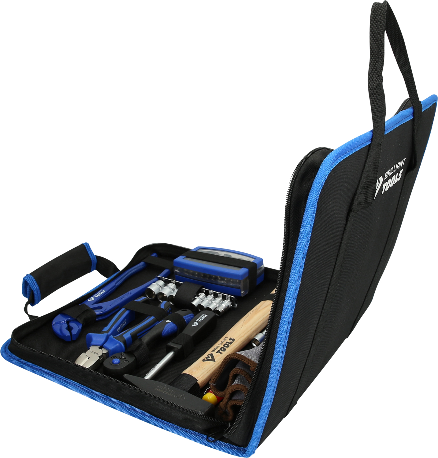 Brilliant Tools Werkzeug-Nylontasche, 58-tlg - BT024064