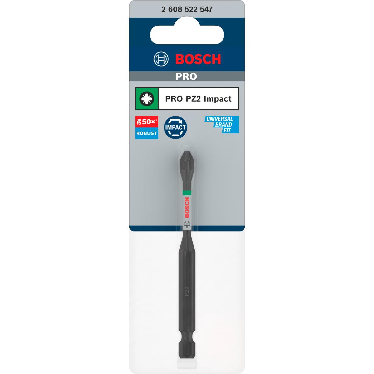 Bosch PRO Pozidriv Impact Bit PZ2