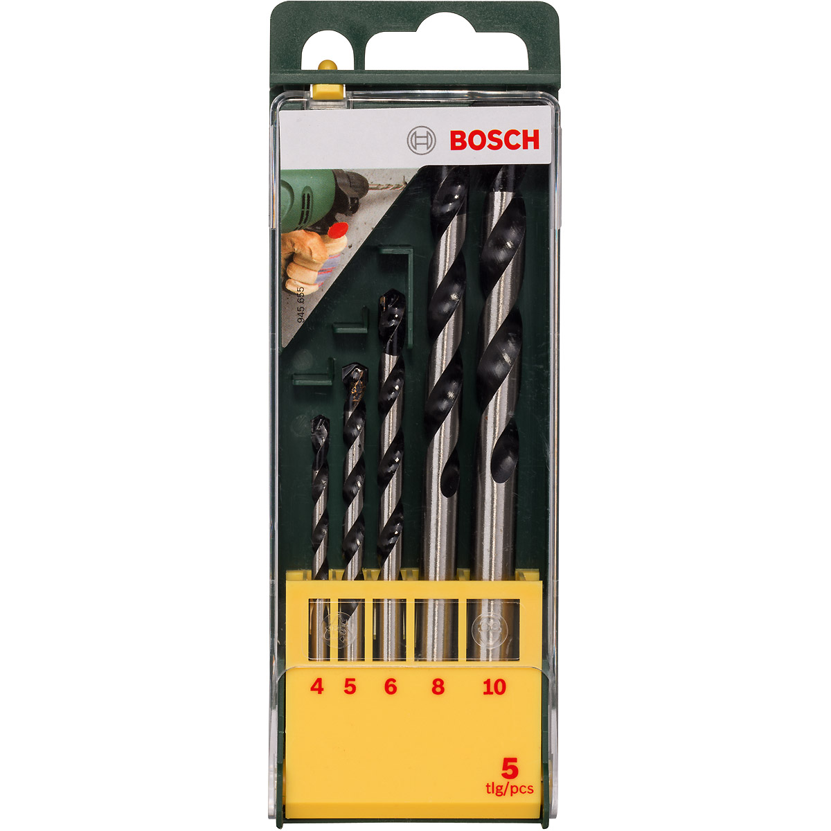 Bosch Betonbohrer-Set, HM, 5-teilig, 4 - 10 mm