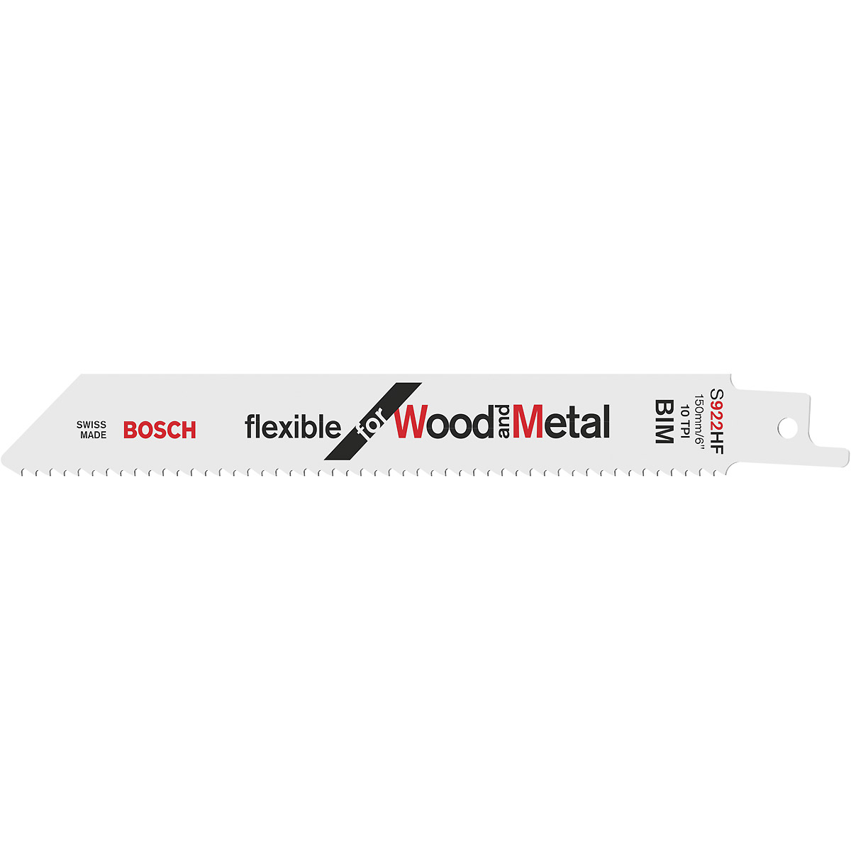 Bosch Säbelsägeblatt S 922 HF, Flexible for Wood and Metal, 150 mm