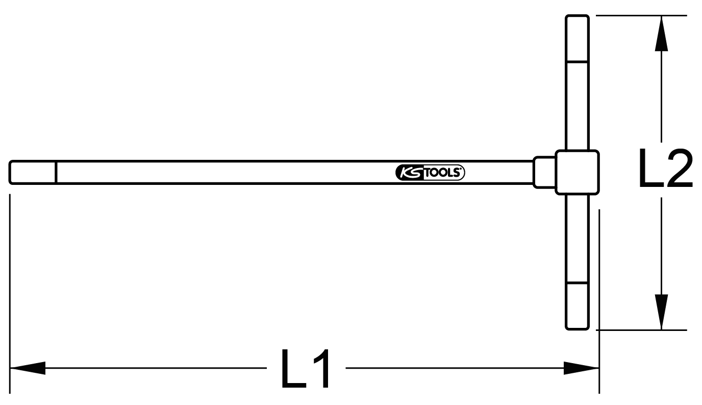 KS Tools 3-Wege T-Griff-Torx-Schlüssel