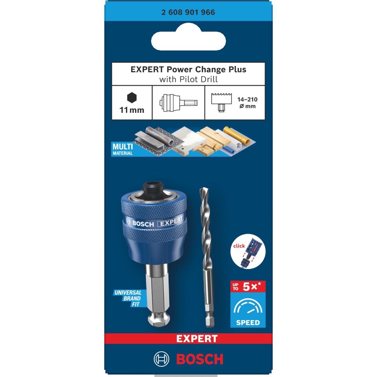 Bosch EXPERT Power Change Plus mit Zentrierbohrer, Ø7,5 x 60 x 105 mm, 2-teiliges Set