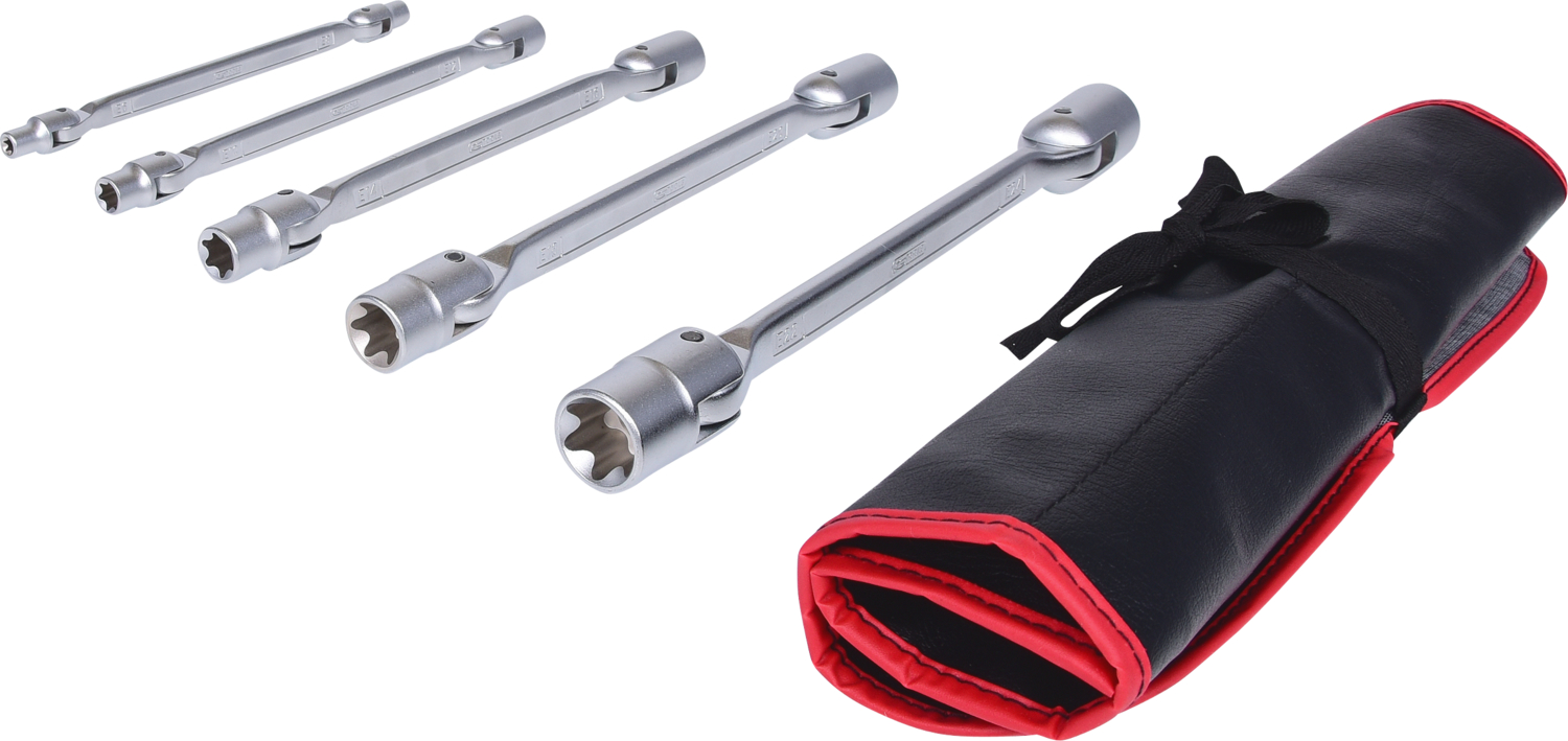 KS Tools Torx-E-Doppel-Gelenkschlüssel-Satz, 5-tlg