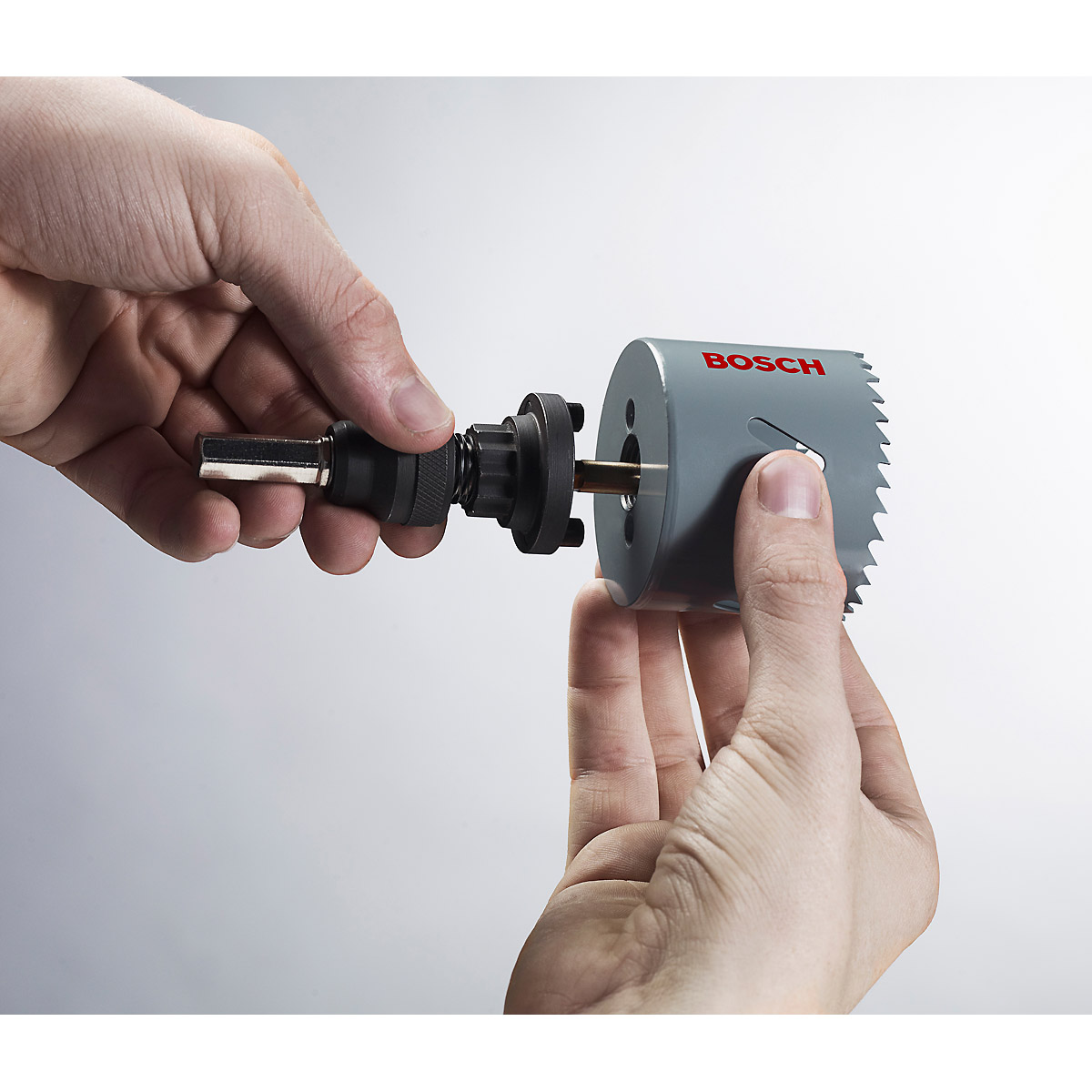 Bosch EXPERT Power Change Plus Umrüst-Set,HEX Schaft 11mm,HSS-G, 7,15x45x85mm,2 Adaptermuttern, 4-teiliges Set