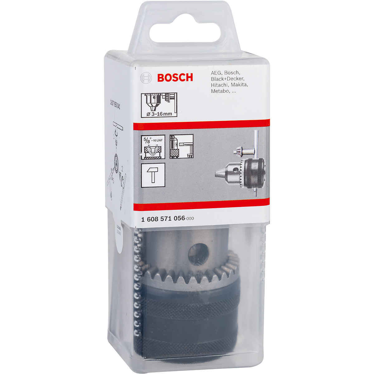 Bosch Zahnkranzbohrfutter bis 16 mm, 3 - 16 mm