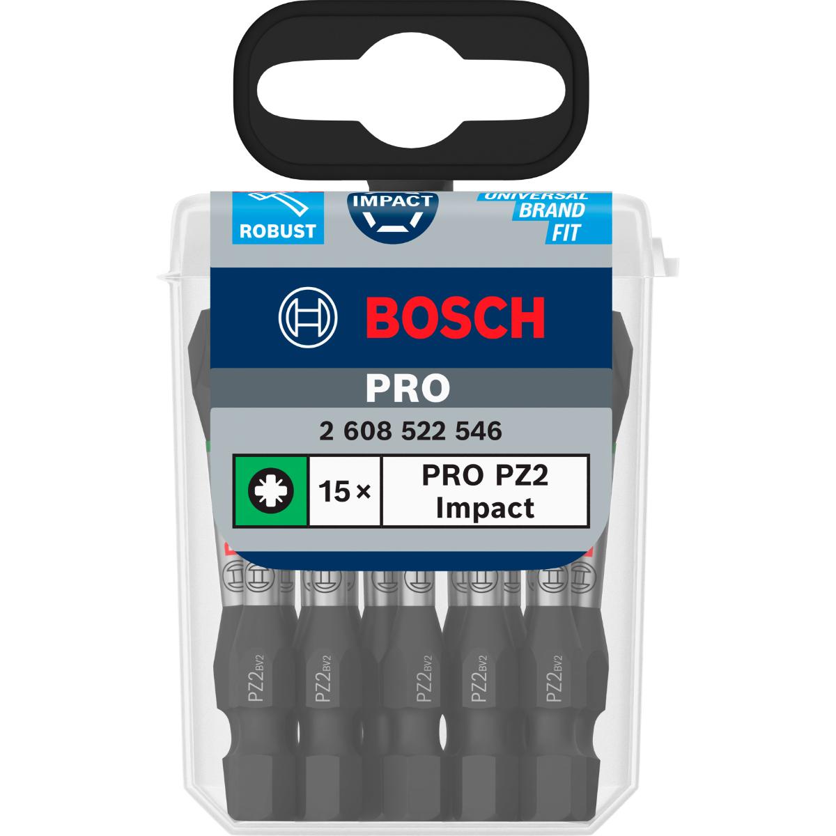 Bosch PRO Pozidriv Impact Bit PZ2