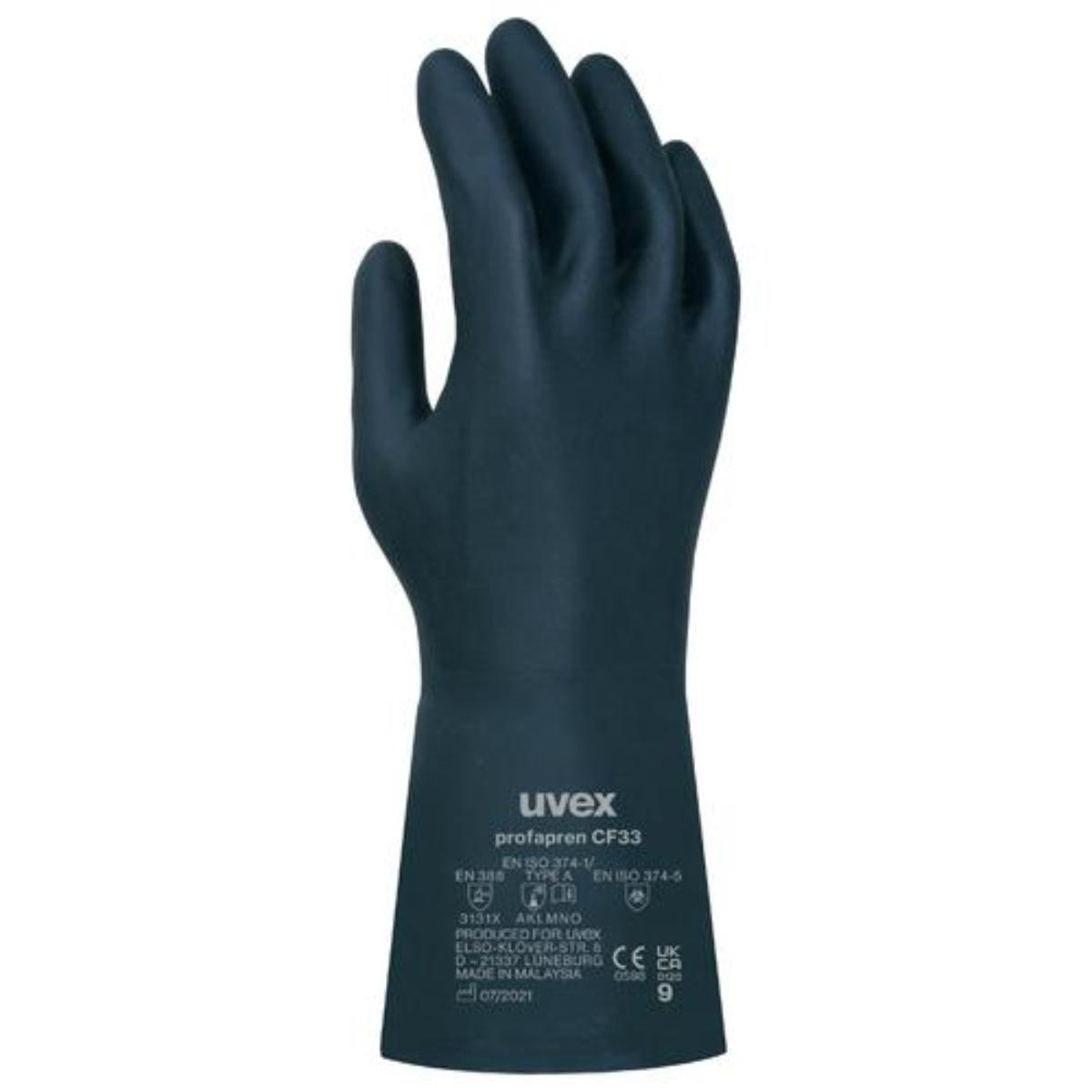 uvex Chemikalienschutzhandschuh profapren CF33