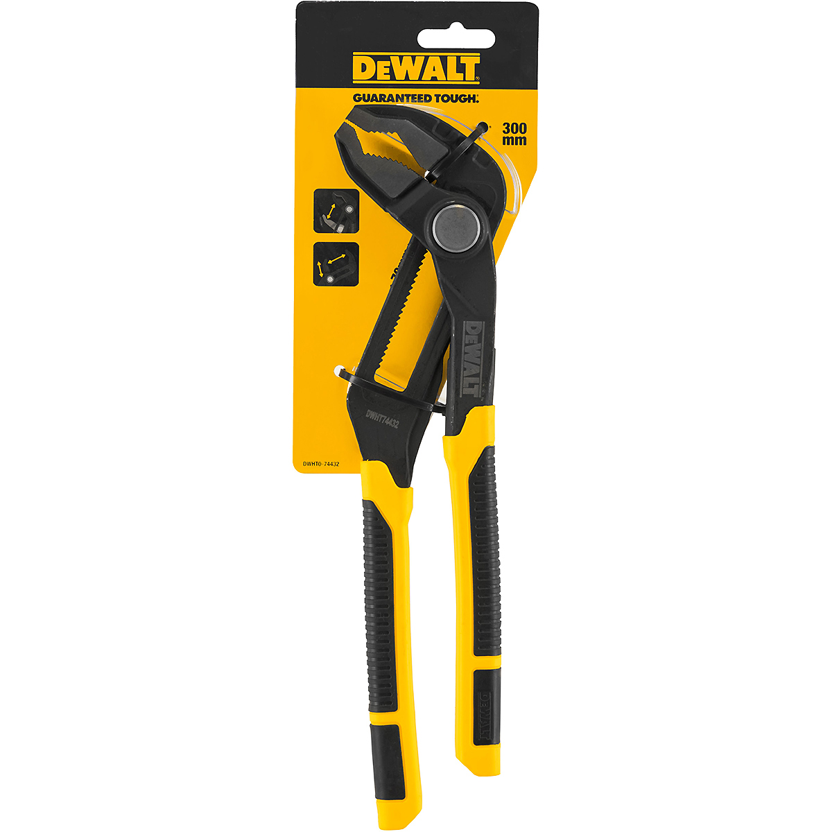 DEWALT Wasserpumpenzange 300mm Push-Lock-Mechanismus