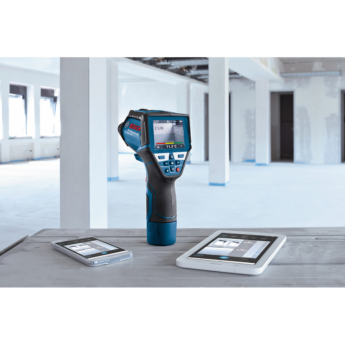 Bosch Thermodetektor GIS 1000 C in L-BOXX 136 mit 1 x Akku GBA 12V 2.0Ah