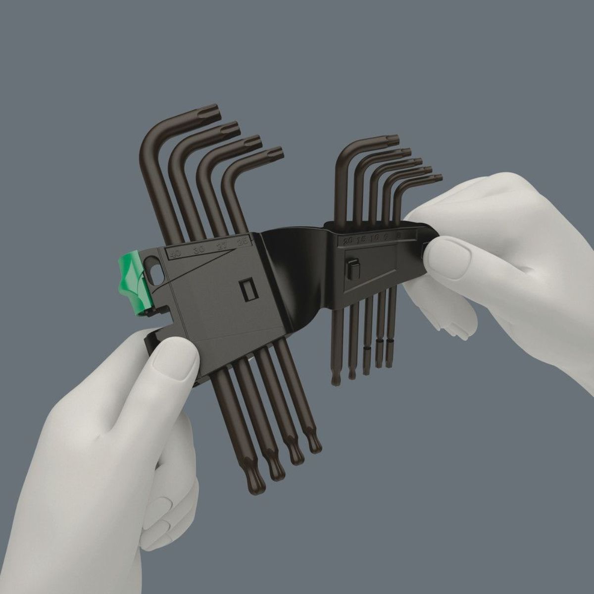 Wera 967/9 TX 1 Winkelschlüsselsatz, BlackLaser, 9-teilig