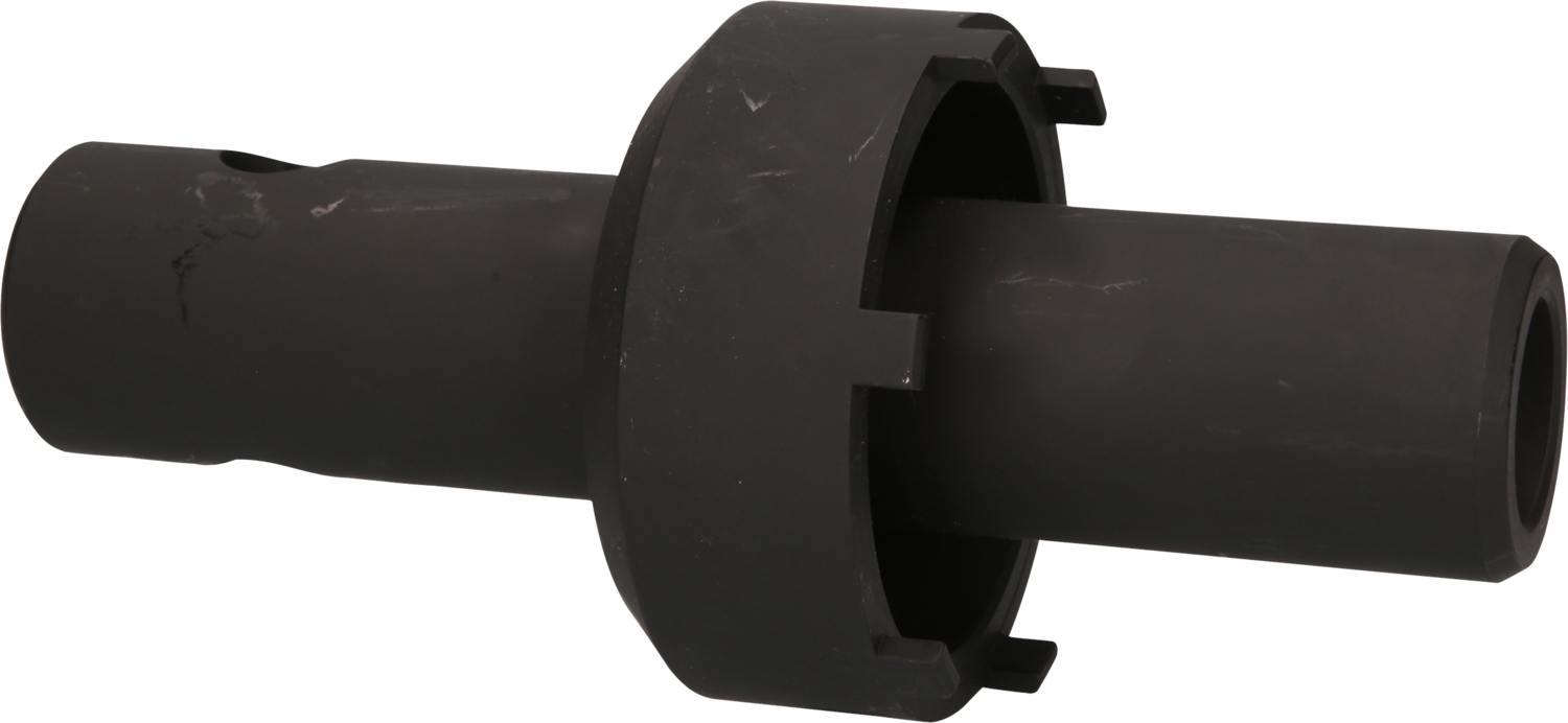 KS Tools 3/4" Nutmuttern-Schlüssel mit 6 Zapfen, Führungsrohr für Mercedes-Trailer-Achsen, Innenzapf