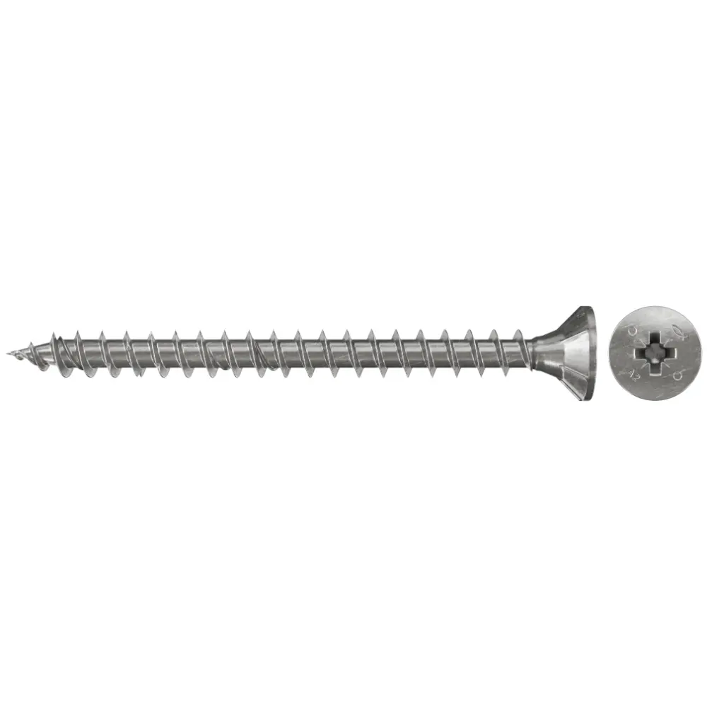 Fischer Spanplattenschraube PowerFast 4,5x30 FPF-SZ A2F, Senkkopf PZ, A2, Vollgewinde
