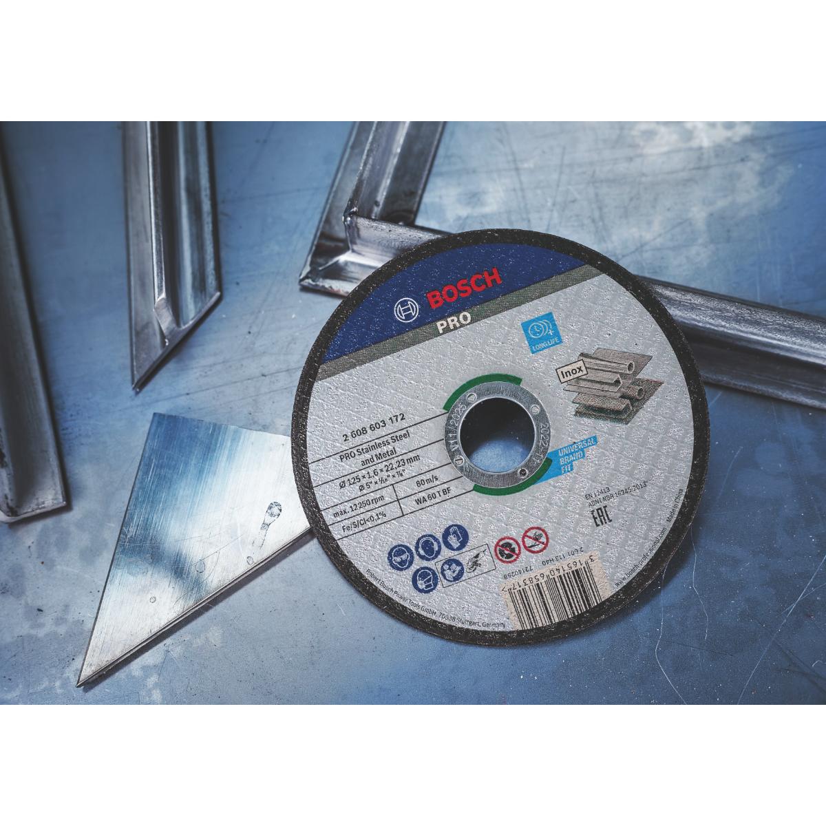 Bosch PRO Stainless Steel and Metal Trennscheibe, gerade, 100 Stück