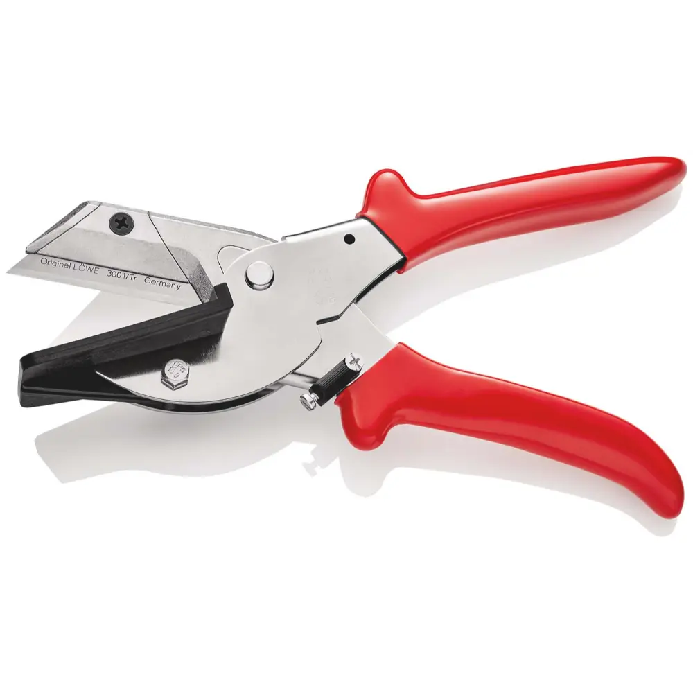 KNIPEX Schneider für Flachbandkabel mit Kunststoff-Hüllen verchromt 215 mm