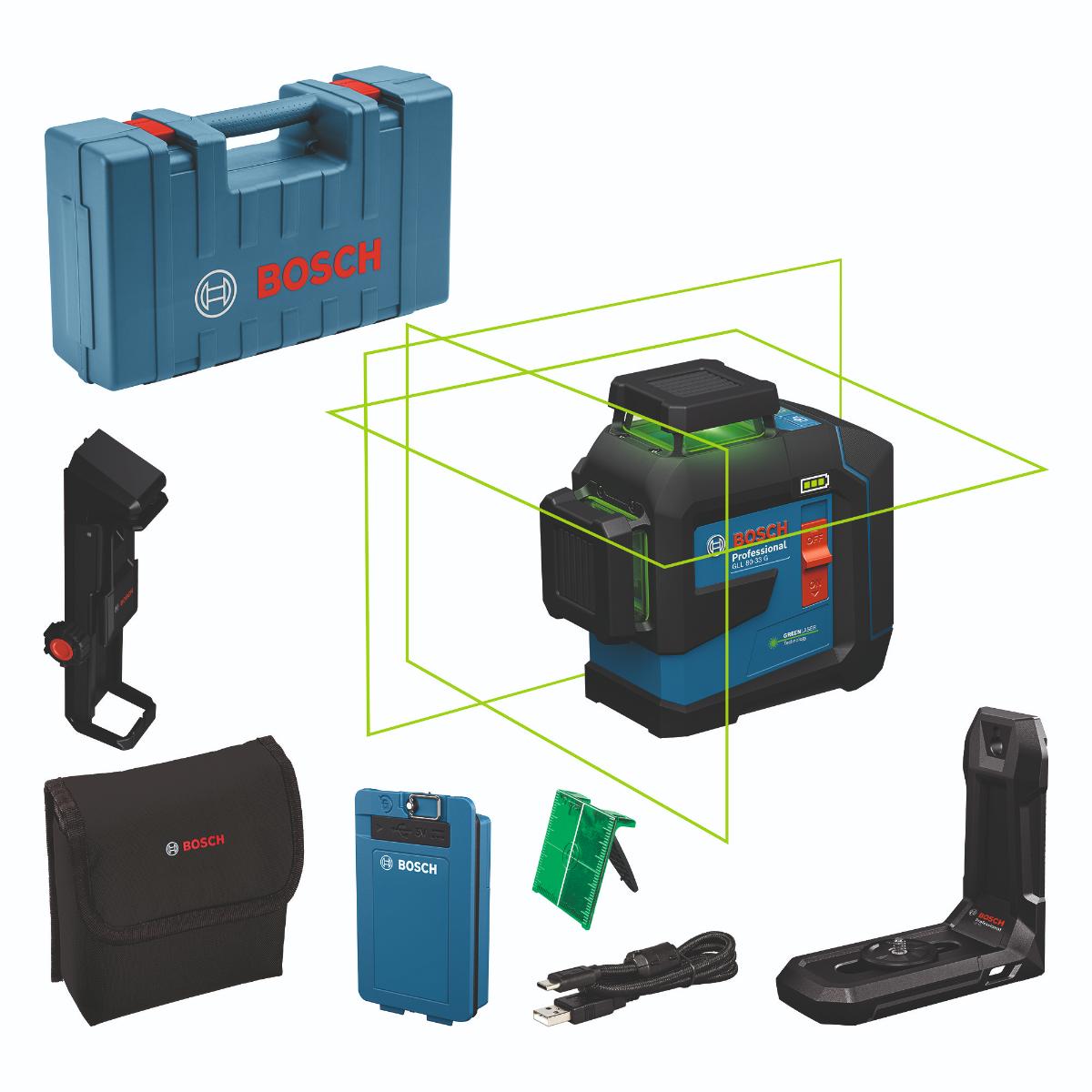 Bosch Linienlaser GLL 80-33 G,Handwerkerkoffer