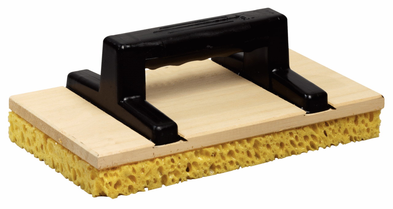 KS Tools Holz-Reibebrett, rechteckig mit Schwamm
