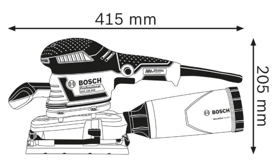 Bosch Schwingschleifer GSS 230 AVE, mit L-BOXX