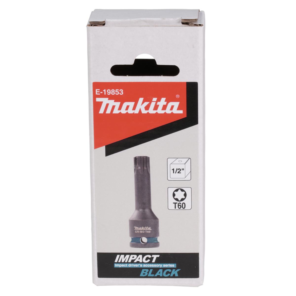 Makita Impact Black T-Schlagnuss 1/2 Zoll 78 mm lang - CR-MO - Impact Black