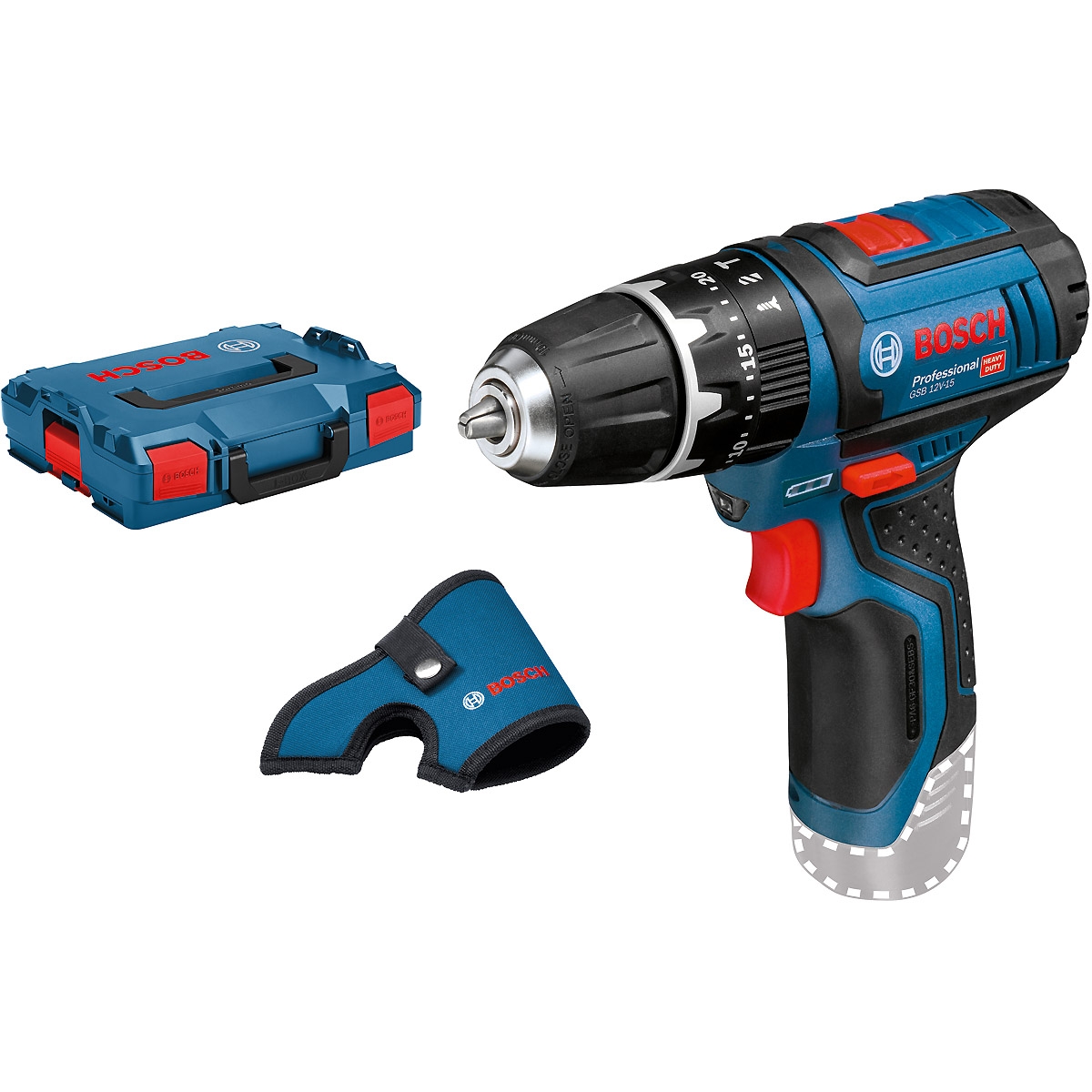 Bosch Akku-Schlagbohrschrauber GSB 12V-15, Solo Version, L-BOXX