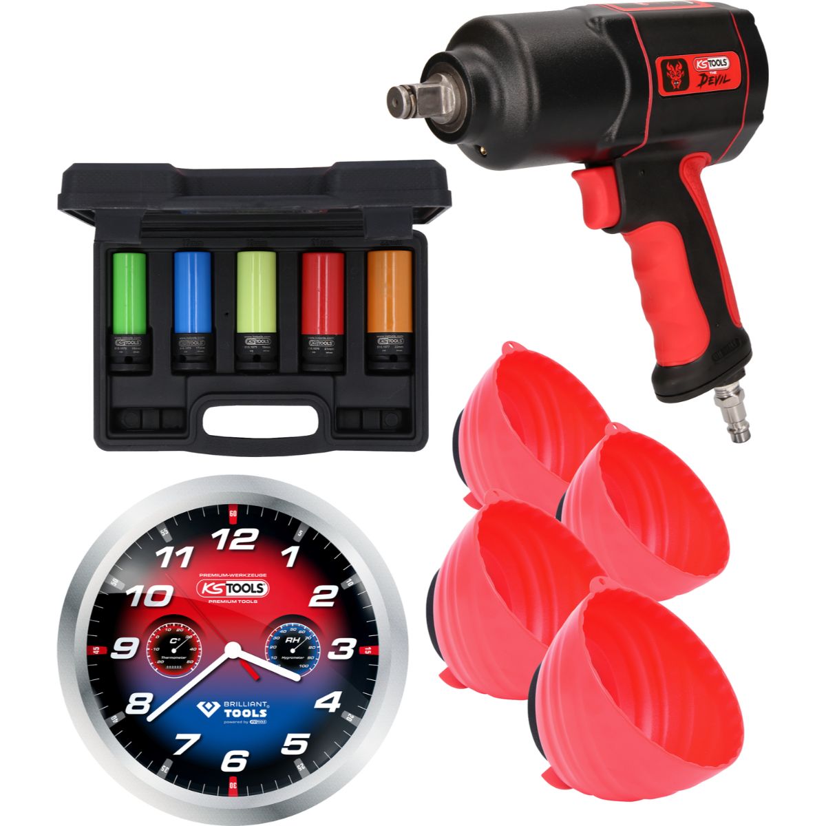 KS Tools Reifen-/Räder Aktionspaket The Devil, 11-tlg