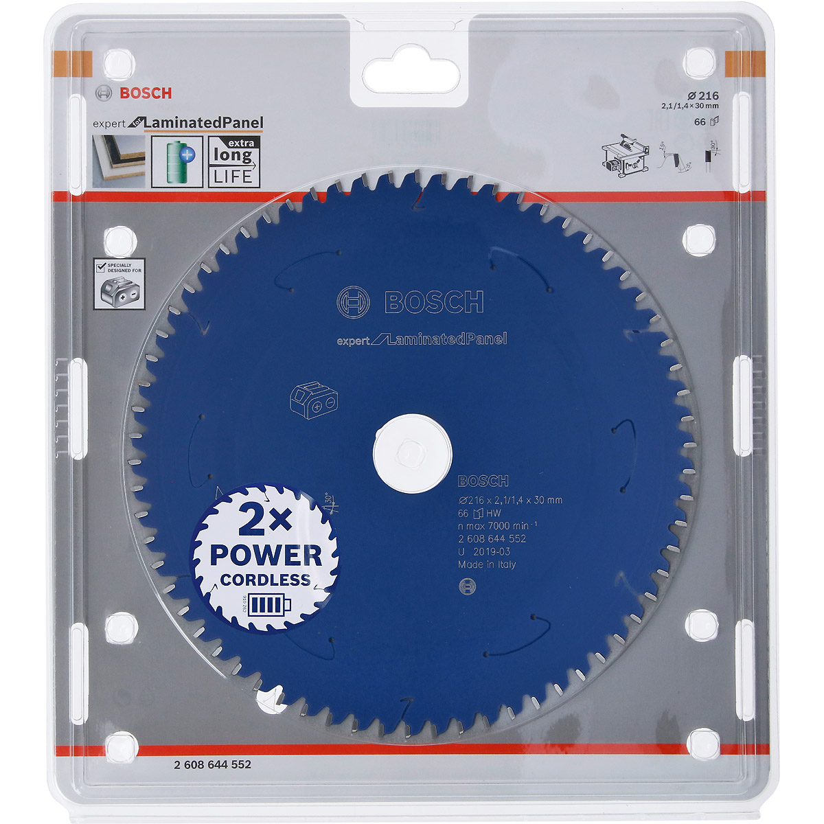 Bosch Akku-Kreissägeblatt Expert for Laminated Panel