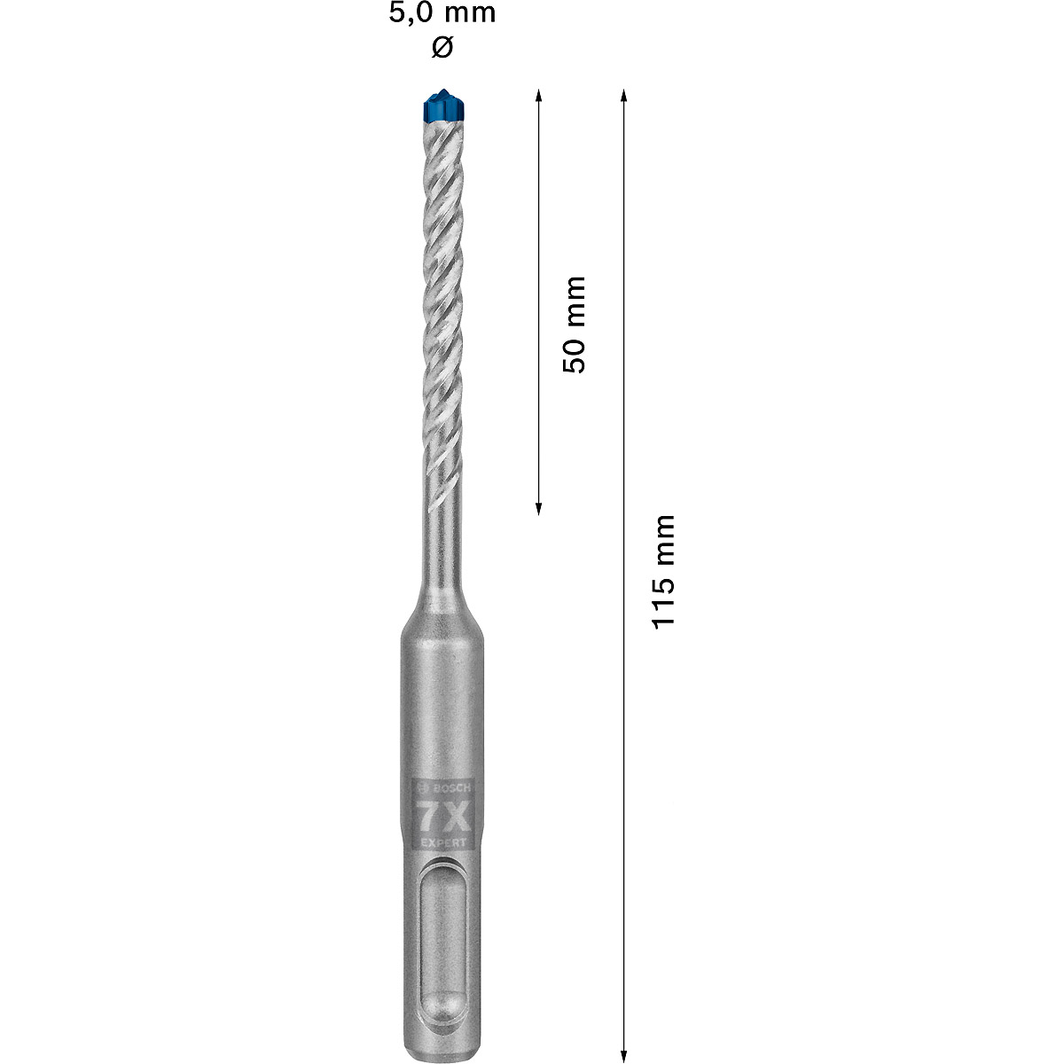 Bosch EXPERT SDS plus-7X Hammerbohrer, für Bohrhämmer ø 5 mm