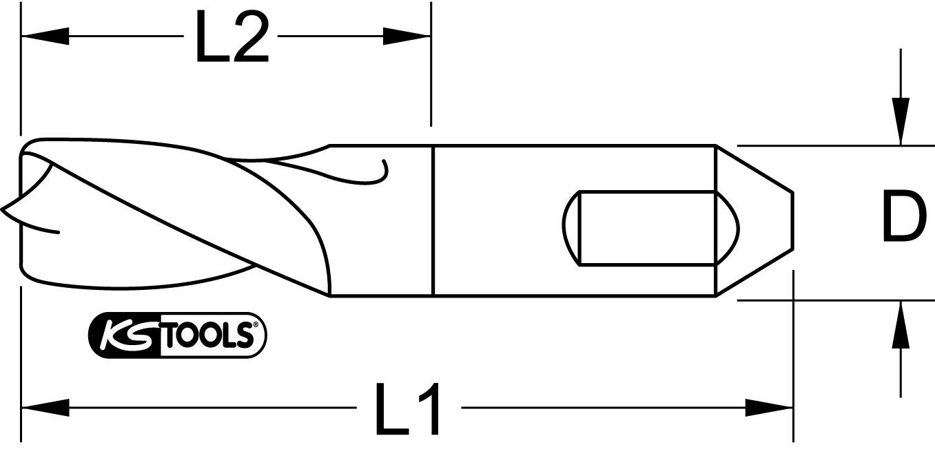 KS Tools HSSE Schweißpunkt-Bohrer