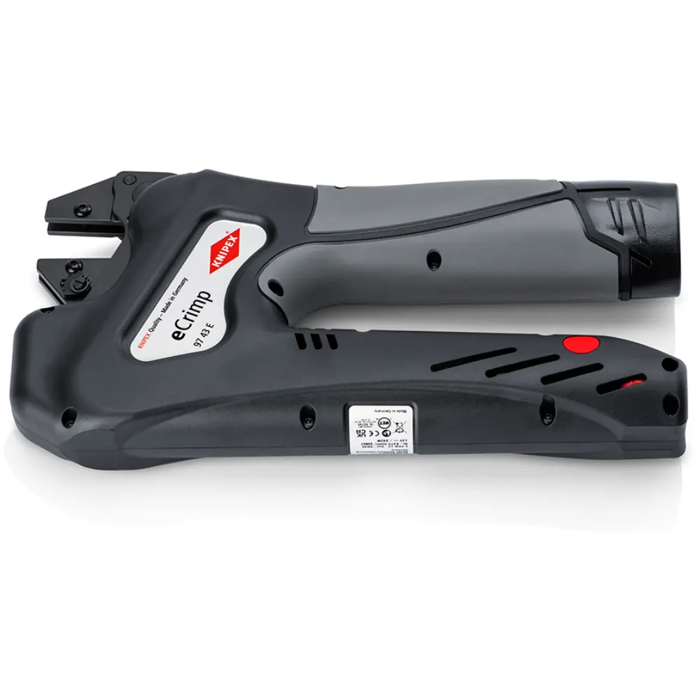 KNIPEX eCrimp Elektromechanische Crimp-Systemzange für auswechselbare Crimpeinsätze 270 mm