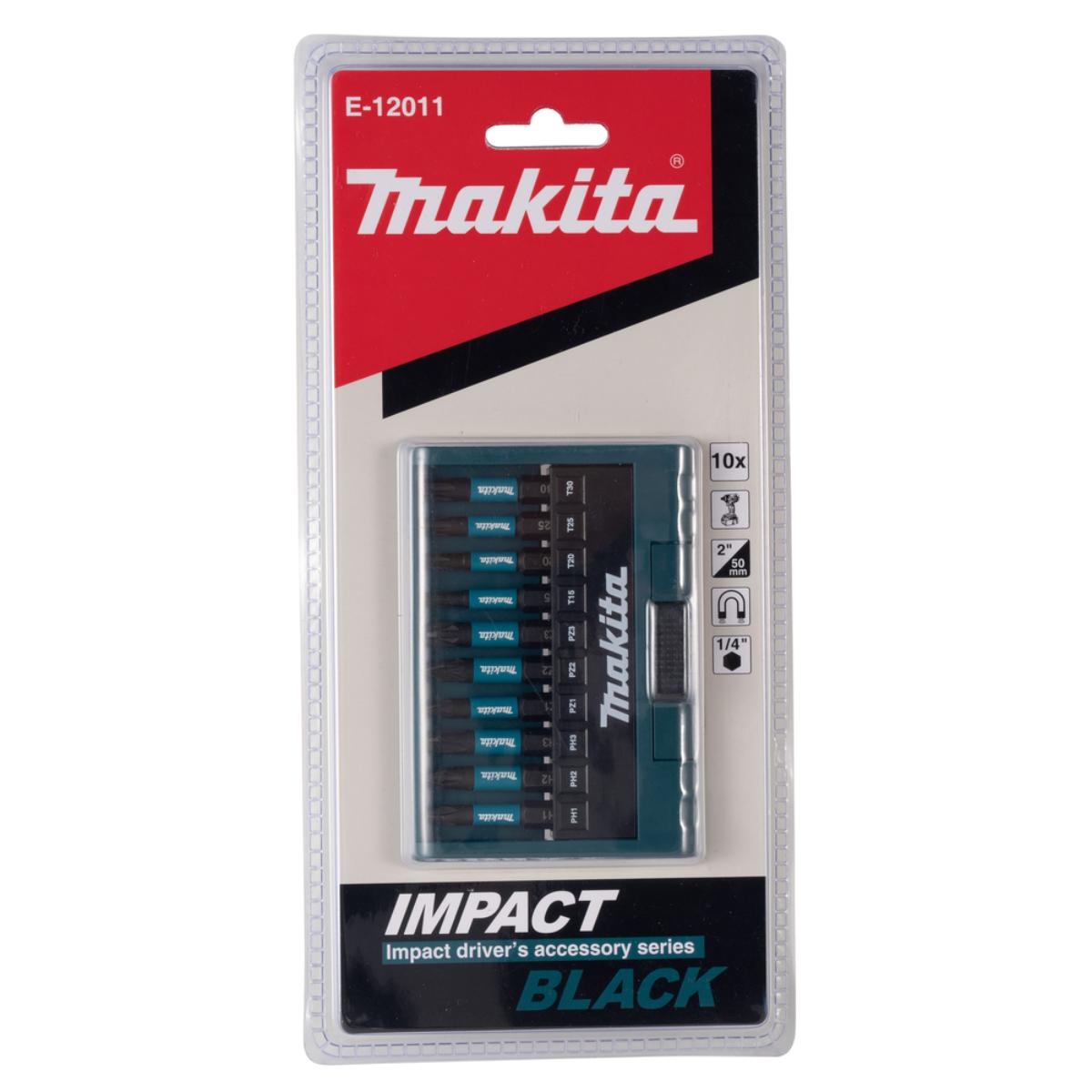 Makita Bits 10-teiliges Set Impact Black, PH/PZ/T