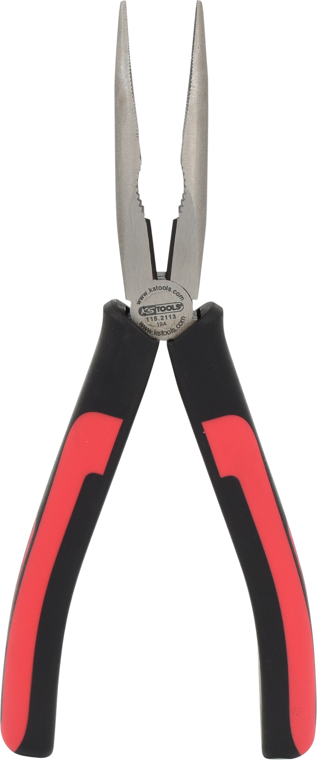 KS Tools SlimPOWER Flachrundzange, gebogen, 210mm
