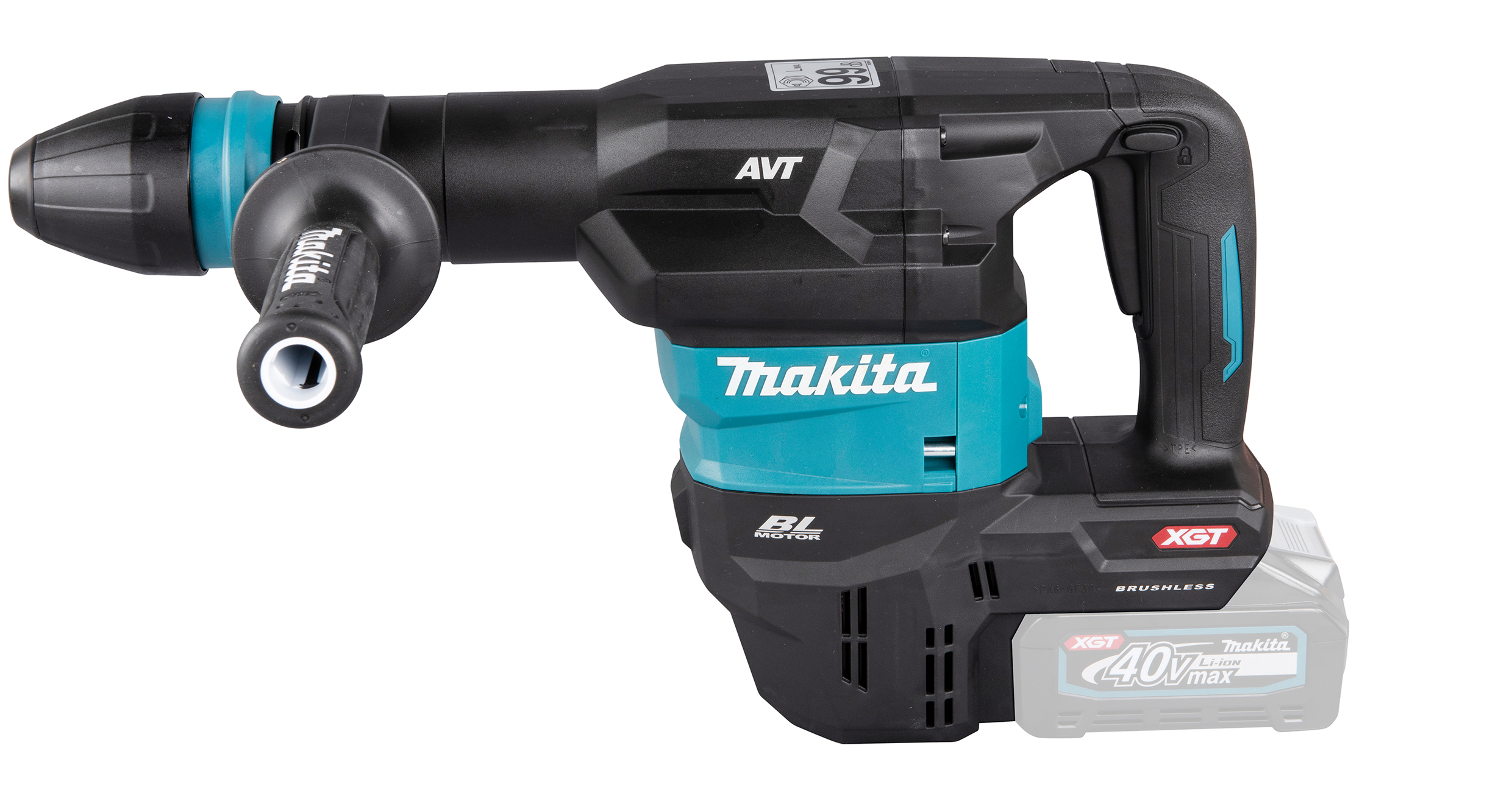 Makita Akku-Stemmhammer 40V im Transportkoffer inkl. AWS Funk-Adapter WUT01 - HM001GZ02