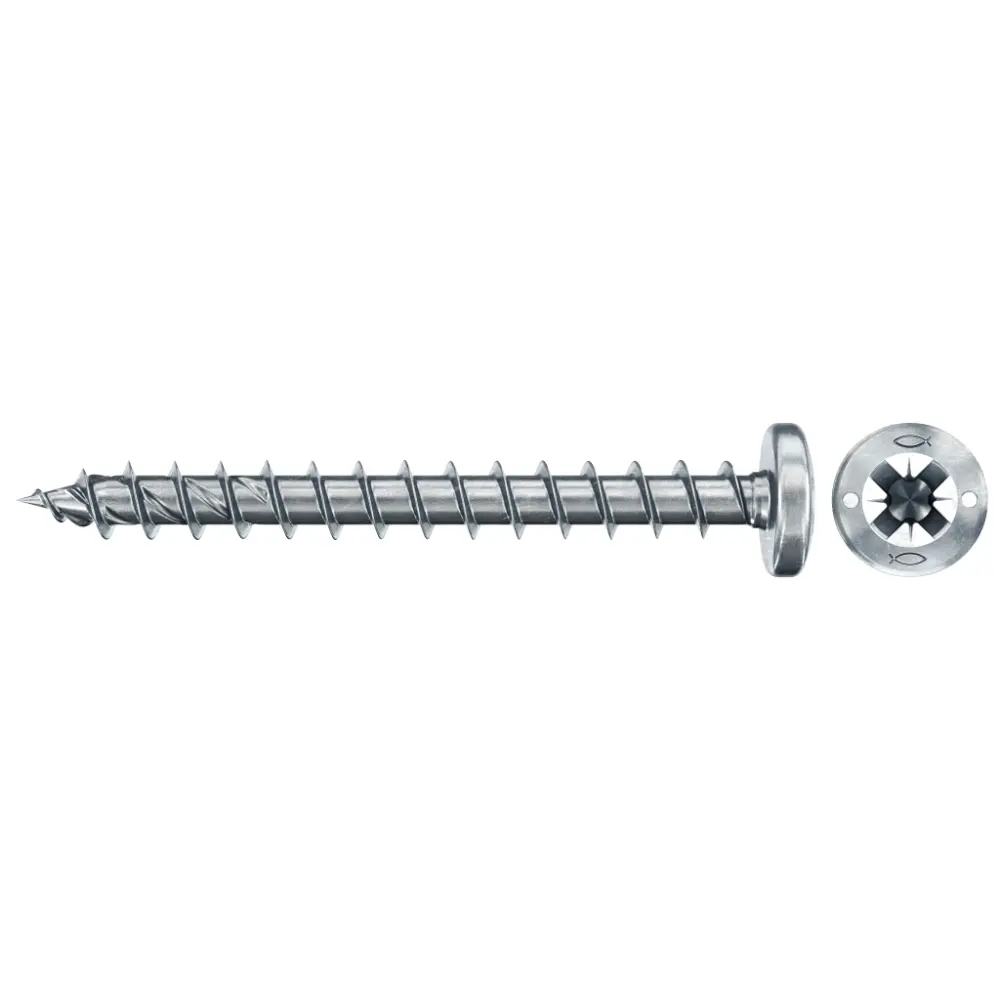 Fischer Spanplattenschraube 4,5x35 PowerFast FPF II PZF BC, Panhead, Kreuzschlitz PZ, Vollgewinde