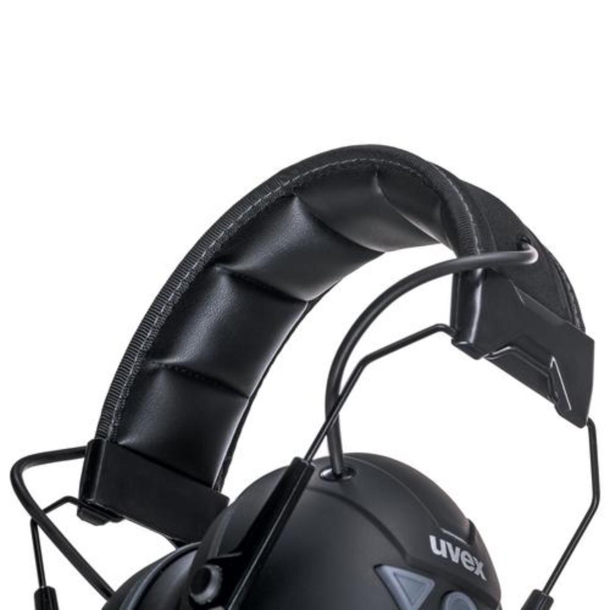 uvex K10 Kapselgehörschutz schwarz/ grün SNR 30 dB