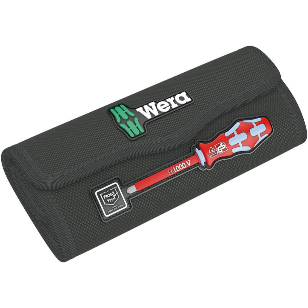 Wera 9477 Falttasche für bis zu 17-teilige Kraftform Kompakt VDE Stainless Sätze, leer, 180 x 85 mm