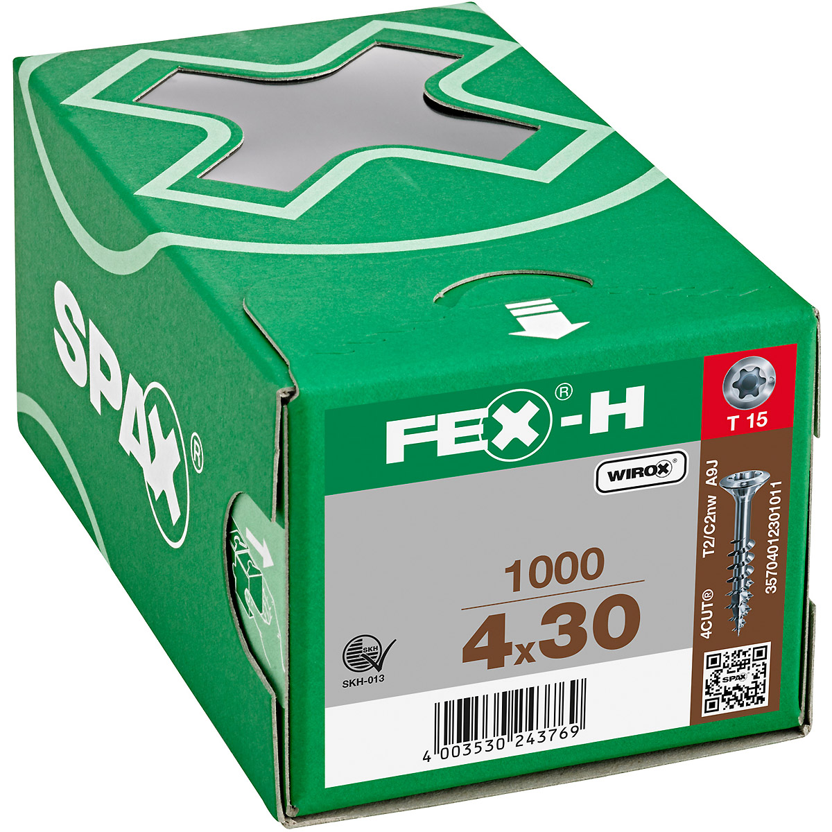 SPAX FEX-H BR T-Star Plus T15 Teilgewinde WIROX, 1000 Stück