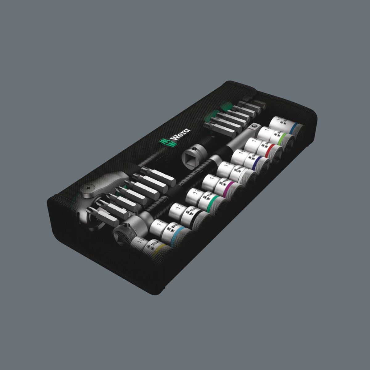 Wera 8100 SC 6 Zyklop Speed-Knarrensatz, 1/2"-Antrieb, metrisch, 28-teilig