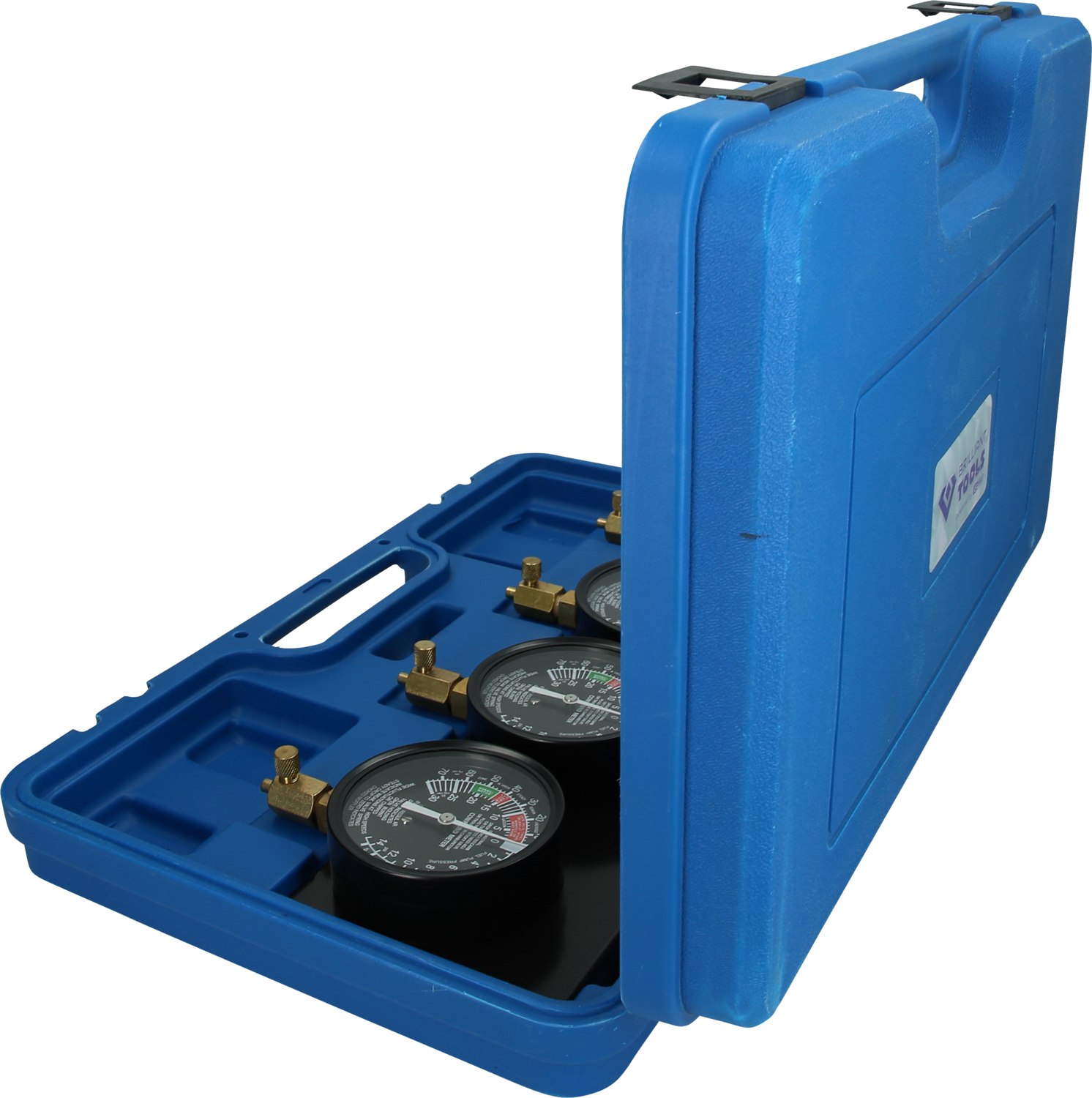 Brilliant Tools Synchron-Vergaser-Testgerät, mit 4 Synchronuhren, 26-tlg - BT581200