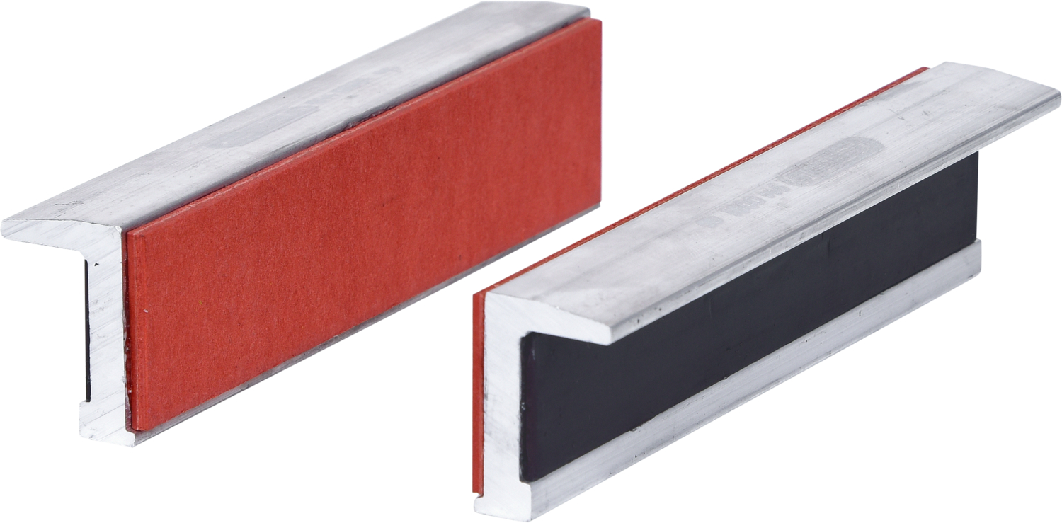 KS Tools Alu-Schraubstock-Schonbacken,Gummibesatz