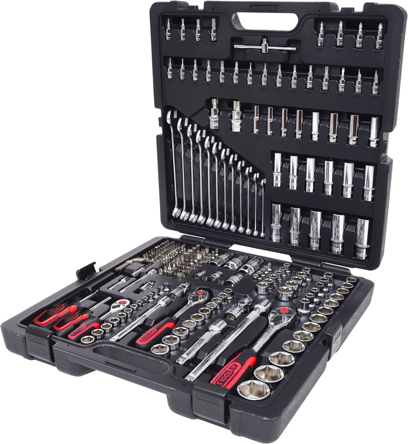 KS Tools 1/4"+3/8"+1/2" CHROMEplus Steckschlüssel-Satz, 216-tlg