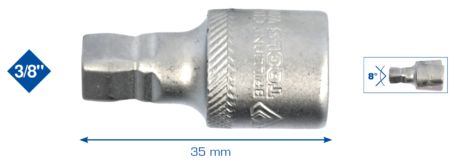 Brilliant Tools 3/8" Schwenkbare Verlängerung