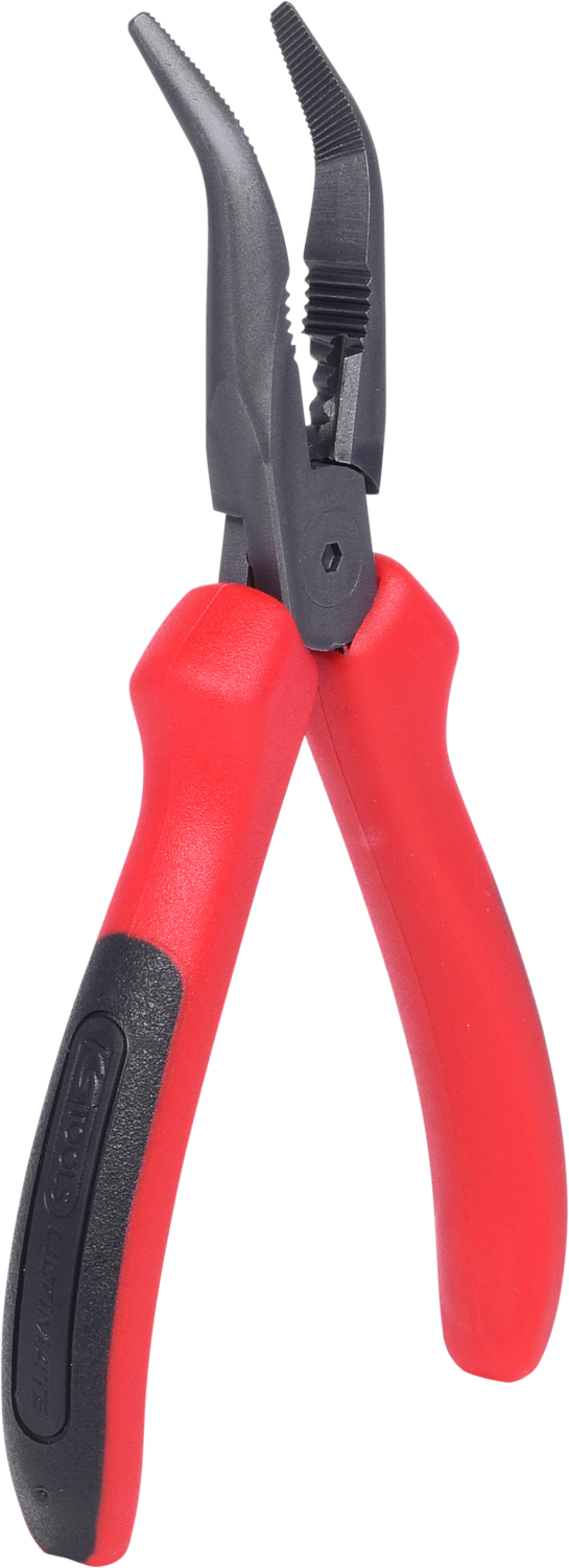 KS Tools ULTIMATEplus Flachrundzange, gebogen, 165mm
