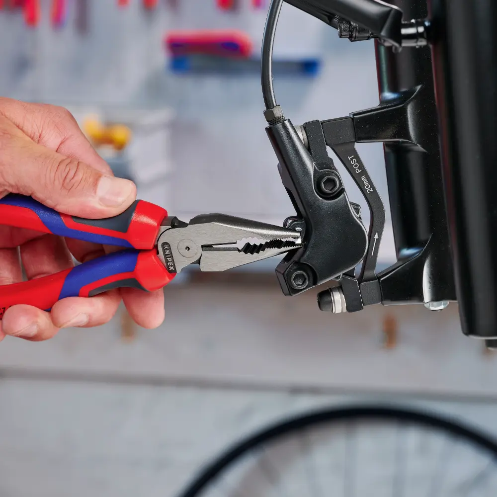 KNIPEX Spitz-Kombizange mit Comfort-Griffen schwarz atramentiert 185 mm