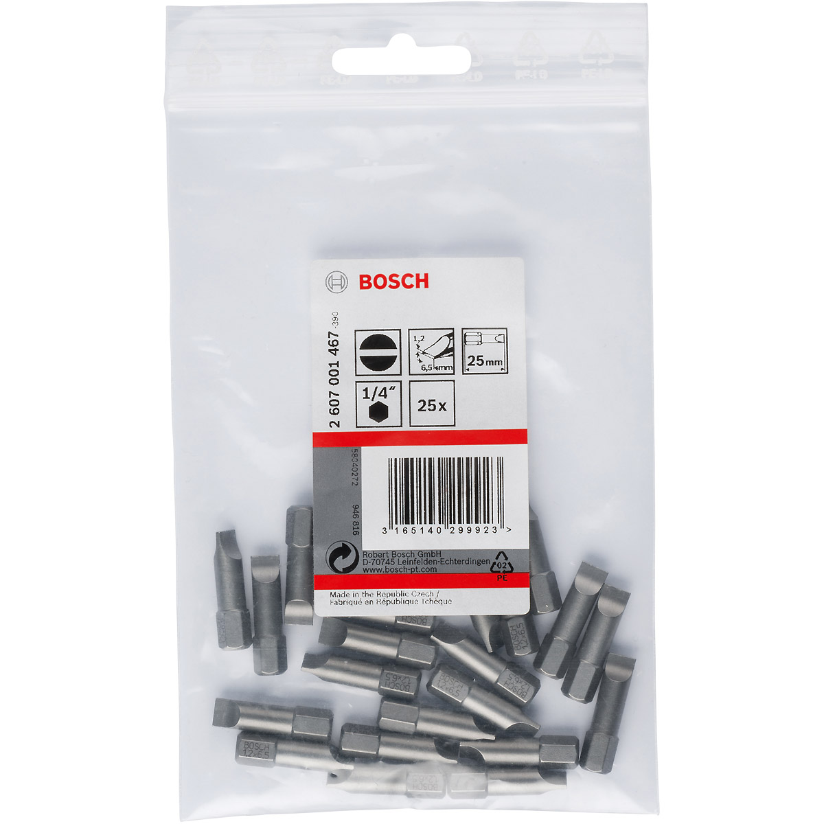 Bosch Schrauberbit Extra-Hart, 25mm Länge