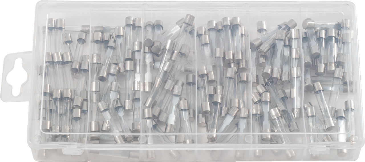KS Tools Sortiment Glassicherungen, 5-30A, 120-tlg