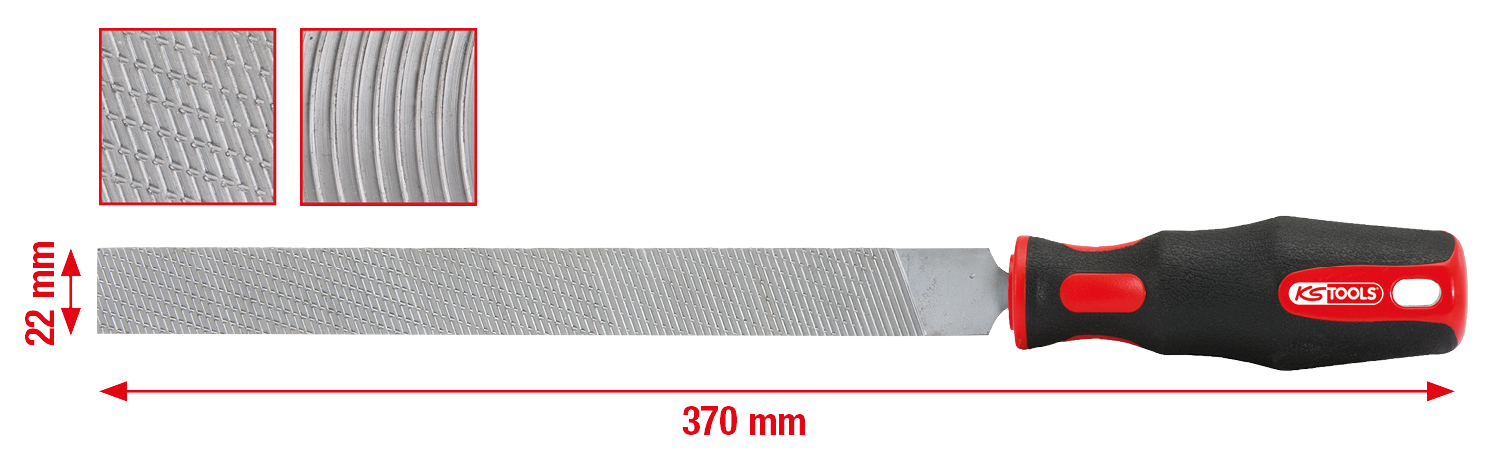 KS Tools Installations-Raspel, 370 mm