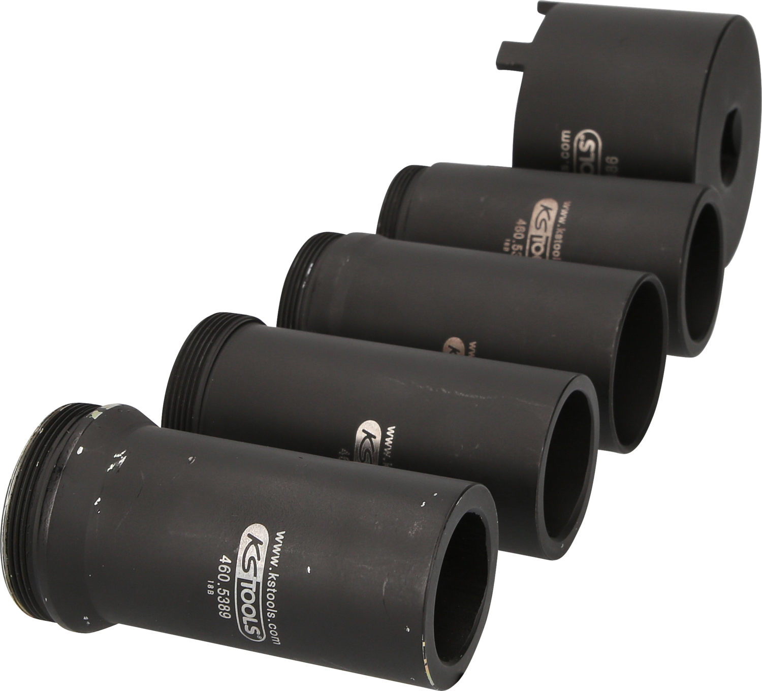KS Tools Nutmuttern-Schlüssel-Satz mit 4 Führungsrohren für Mercedes, Ø 75 mm , 5-tlg