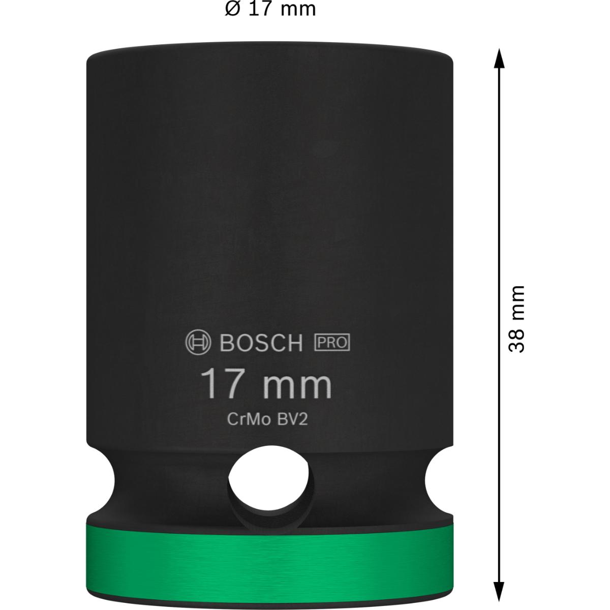 Bosch PRO Impact Socket, 1/2", Standard