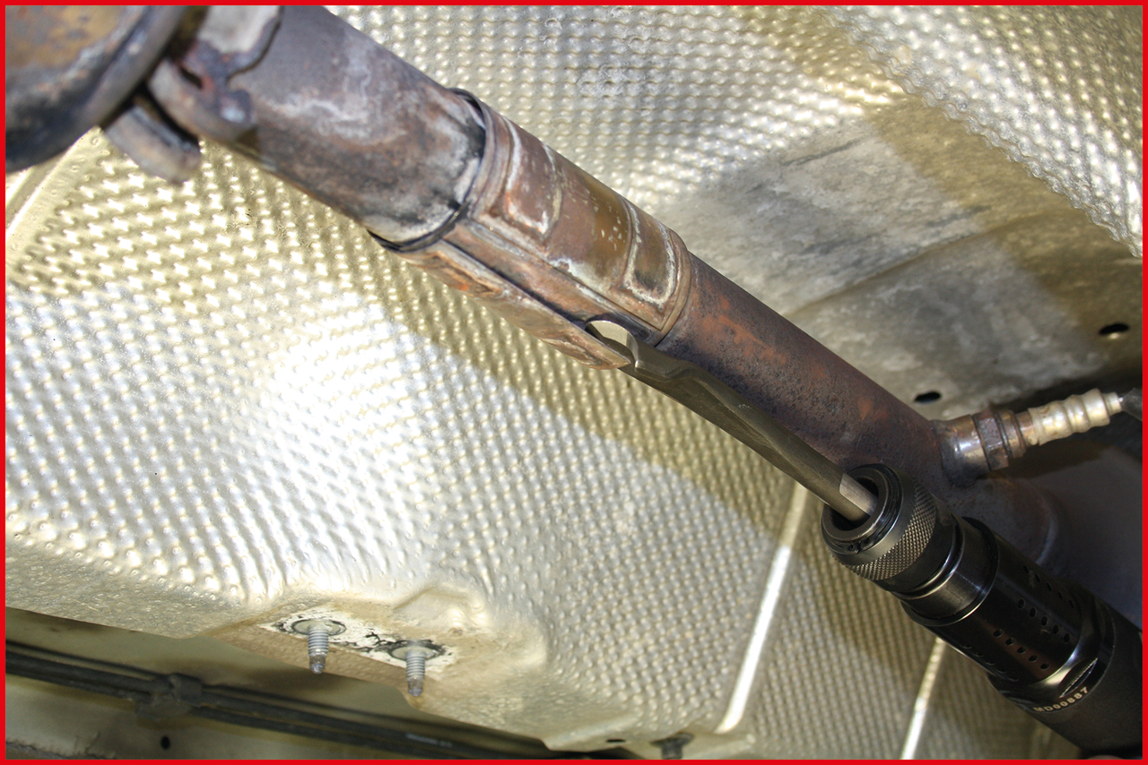 KS Tools Vibro-Impact Auspuff-Trennmeißel für Innenrohre 