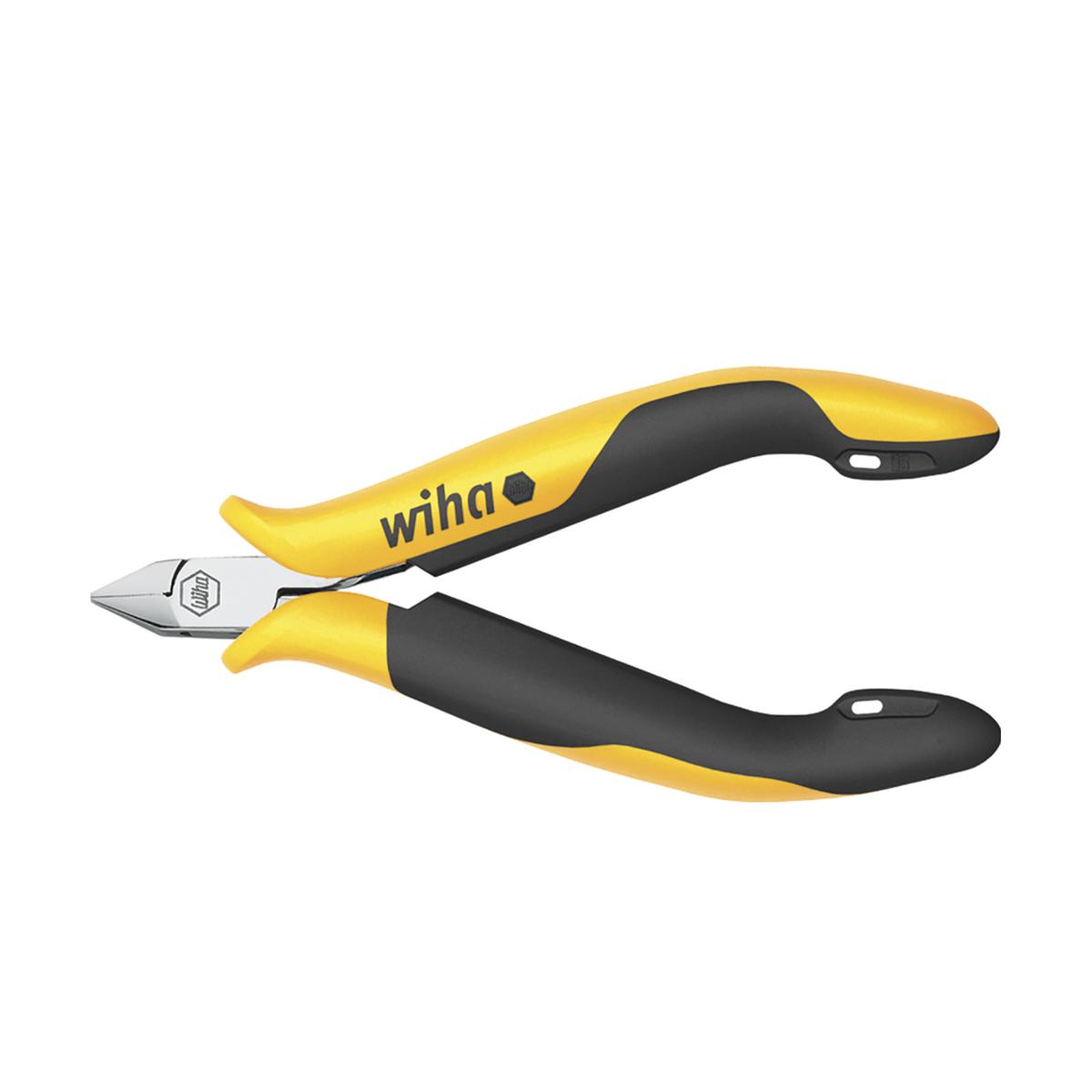 Wiha Seitenschneider Professional ESD schmaler, spitzer Kopf mit Wate - 5 Stück