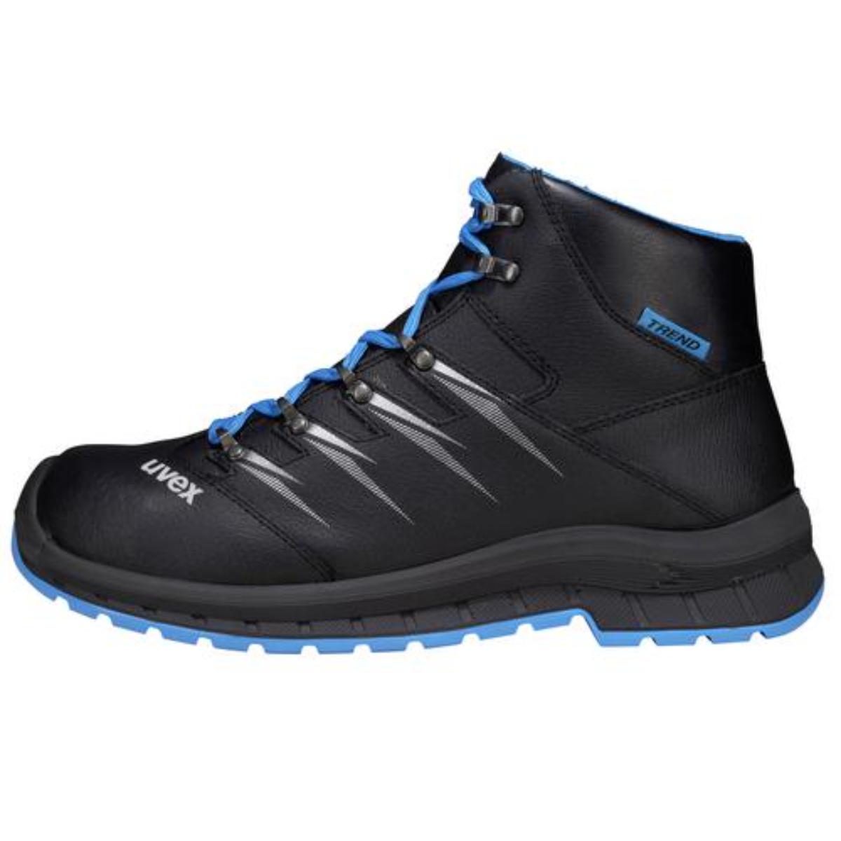 uvex 2 trend Sicherheitsschuh Stiefel S3, blau/schwarz